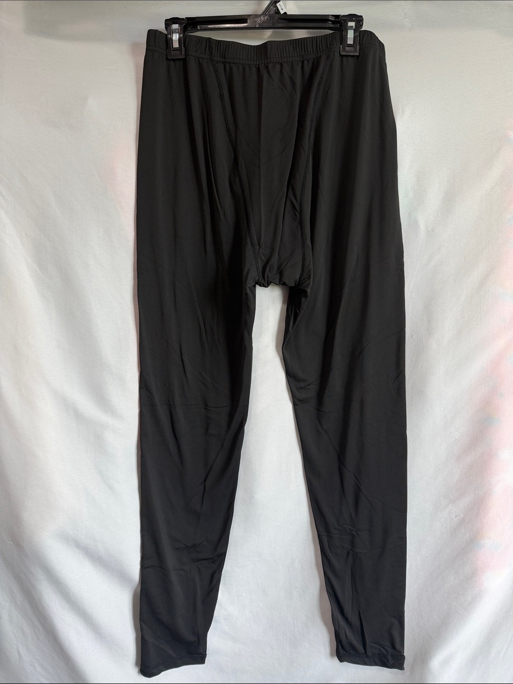 Men's Black Thermal Base Layer Long Johns — Lightweight Stretch